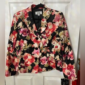 Le Suit Women's Floral Blazer suit- Black, Pink, Red, Taupe and Cream was